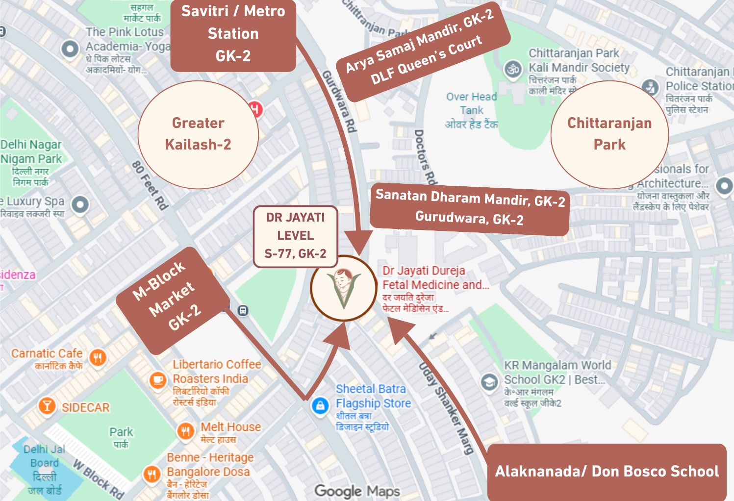 Map to Level Centre GK2